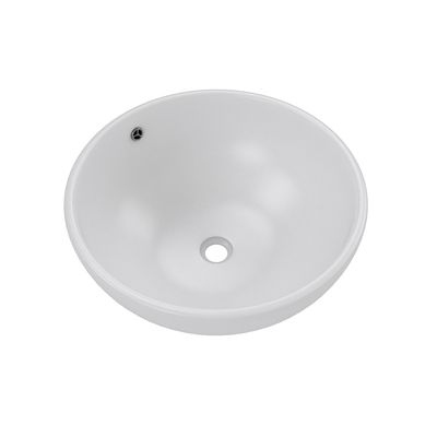 Vasque ronde à poser en céramique blanche Bali diamètre 420 mm AURLANE