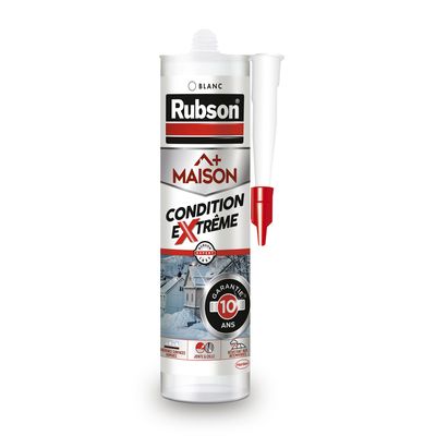 Mastic Multiusage silicone neutre Adhérence extrême Blanc 280 ml