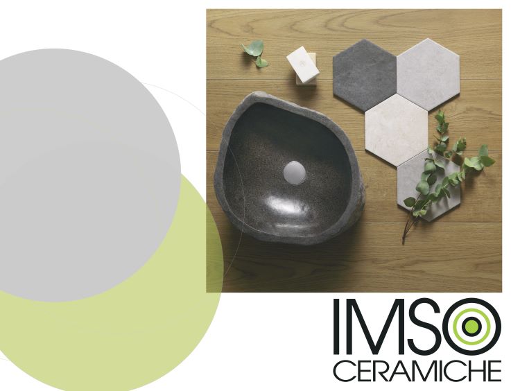 Lave mains en pierre naturelle de la marque IMSO CERAMICHE