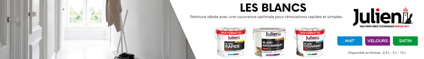 peinture intérieure blanche pour murs et plafonds marque julien