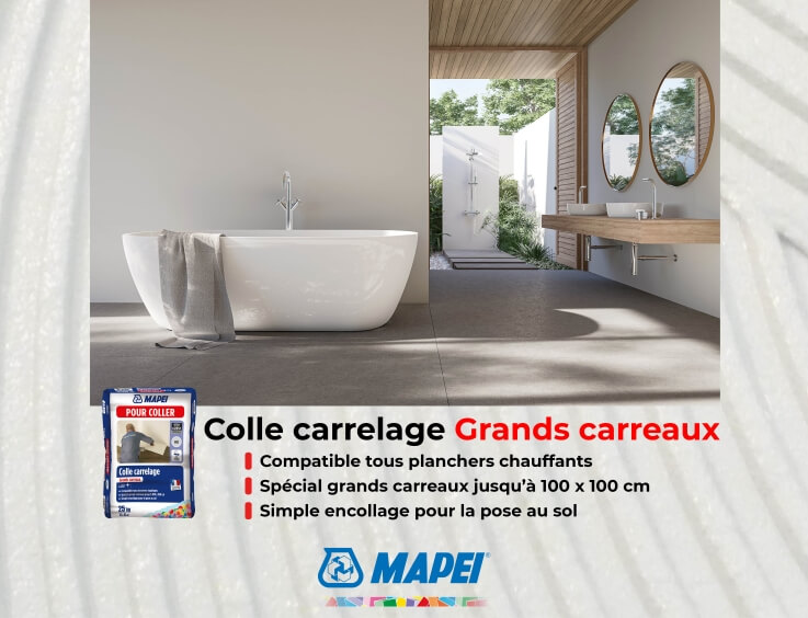 Colle à carrelage marque MAPEI