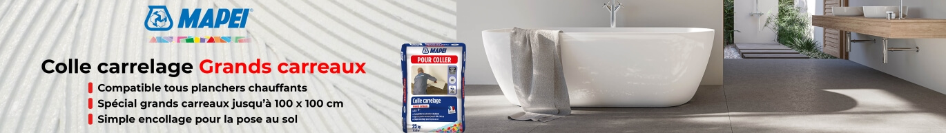 Colle à carrelage marque MAPEI