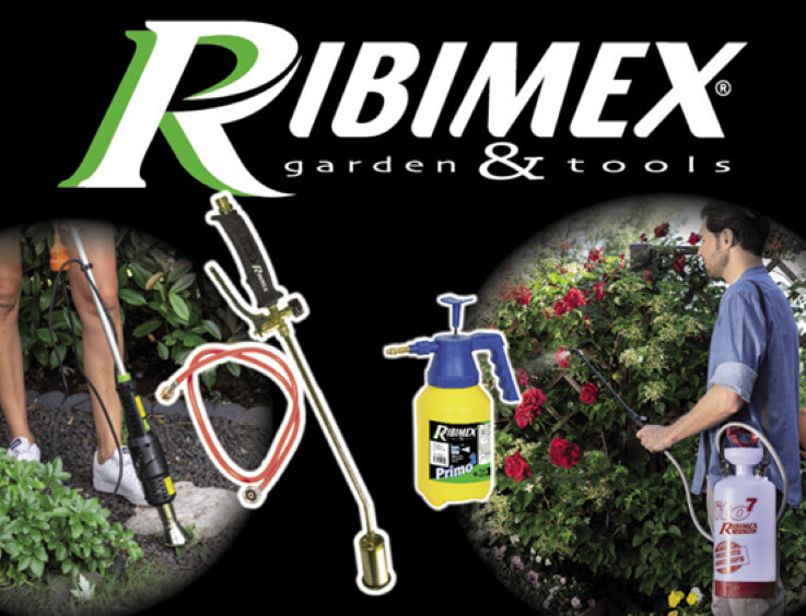 RIBIMEX outils du jardinier pour désherber et pulvérisateur