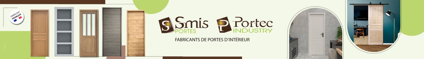 Bloc porte ou porte intérieure marque PORTEC INDUSTRY et SMIS PORTES