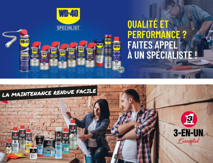 lubrifiant et dégrippant WD-40 / 3 EN UN 