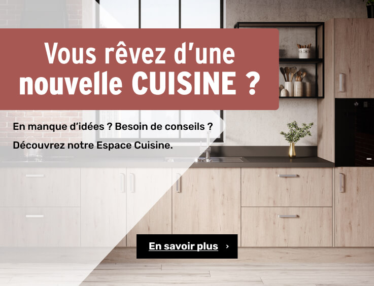 Projet cuisine - bienvenue dans votre espace cuisine / rendez-vous en ligne avec un expert pour vous accompagner / besoin d'inspiration / tendances cuisine / catalogue cuisine