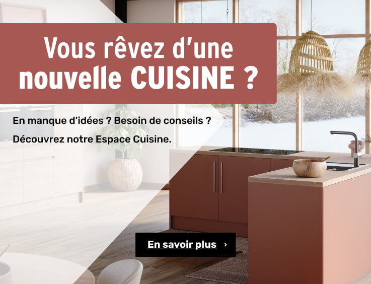 Projet cuisine - bienvenue dans votre espace cuisine / rendez-vous en ligne avec un expert pour vous accompagner / besoin d'inspiration / tendances cuisine / catalogue cuisine