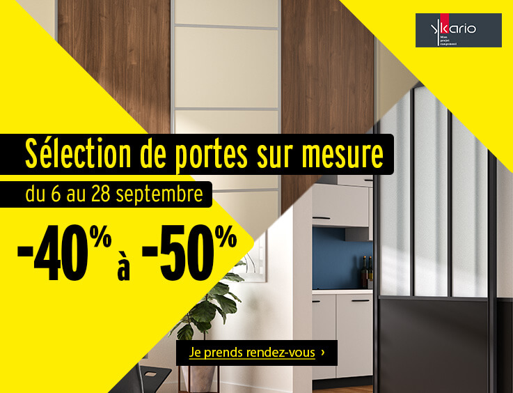 Promotion portes coulissantes YKARIO - Prenez rendez-vous avec un expert client