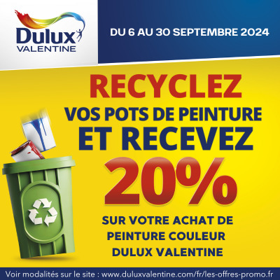 peinture dulux valentine recyclez et économisez