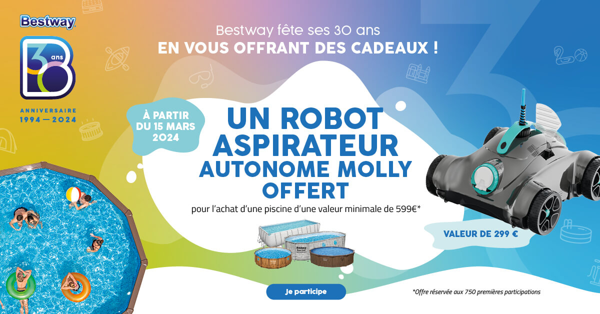 offre promo bestway robot aspirateur offert pour l'achat d'une piscine