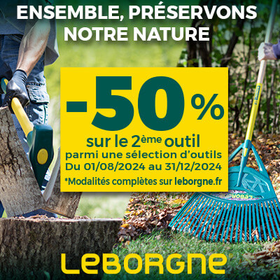 offre de remboursement leborgne sur une sélection d'outils de jardin - Automne 2024