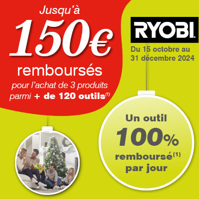 offre de remboursement ryobi one plus - Automne 2024