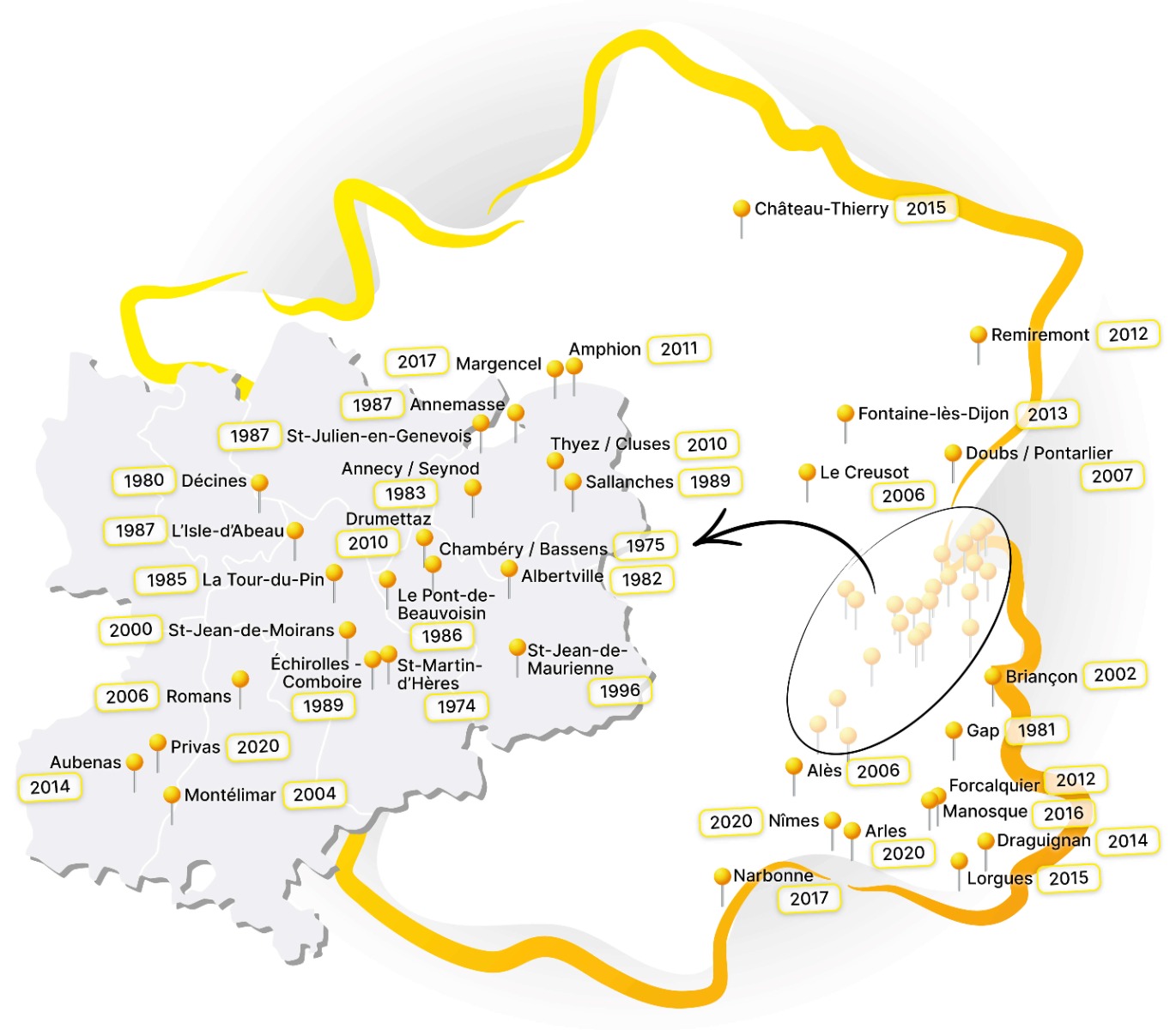 carte de nos magasins entrepôt du bricolage