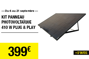 Kit panneau photovoltaïque 410W à brancher sur prise - Pow'Up ARLUX