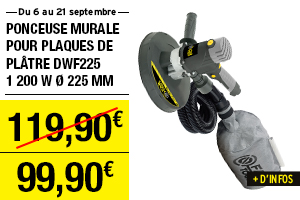 Ponceuse platre 225 dwf225