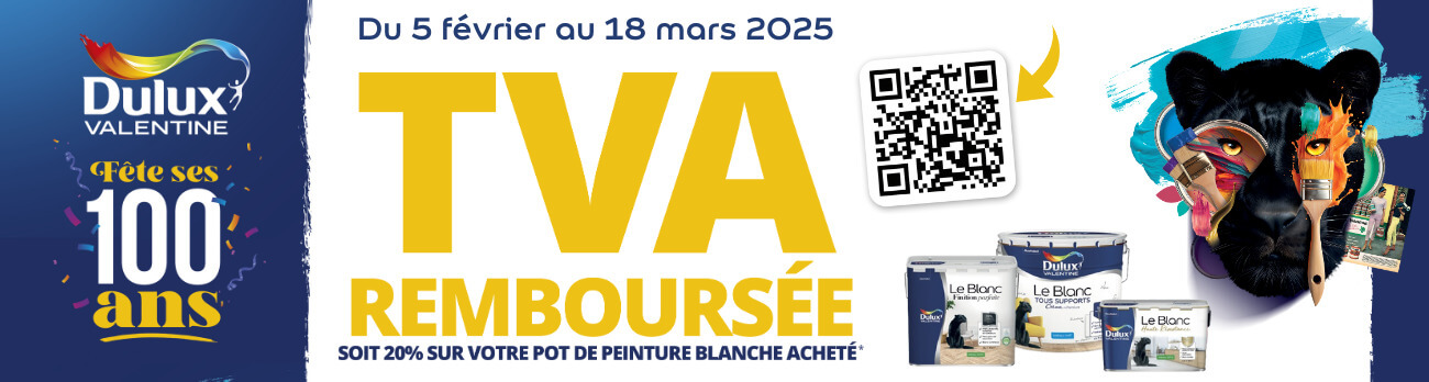 offre remboursement akzo nobel dulux valentine TVA remboursée sur votre pot de peinture blanche