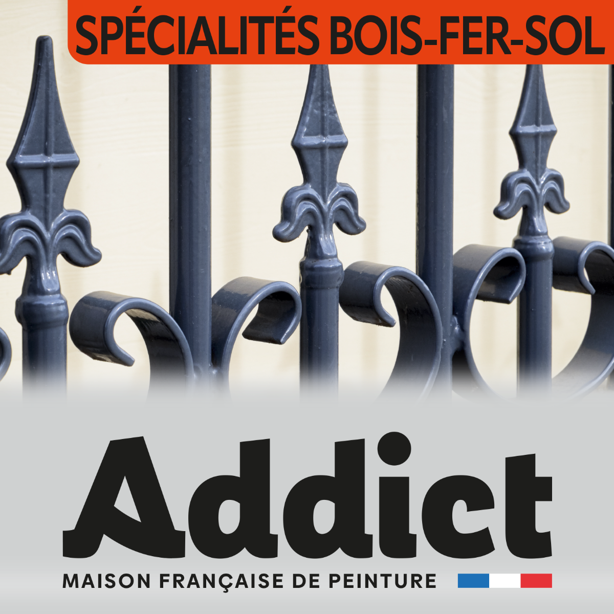 Gamme de peintures spécialité Bois fer sol - ADDICT