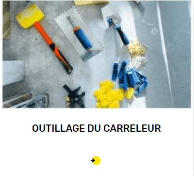 Outillage de carreleur 