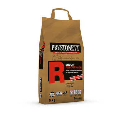 Enduit de rebouchage en poudre type R 5KG PRESTONETT