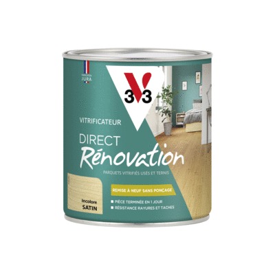 Vitrificateur Direct Rénovation incolore satin 750 ml - V33