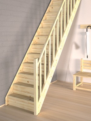 Escalier secondaire droit Tradi Eco SOGEM