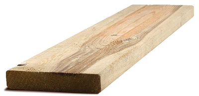 Lame de terrasse en pin thermo traitée L 2100 x H 117 x Ep 26 mm HENRY TIMBER