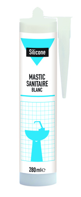 Mastic Sanitaire Silicone Transparent 280ml - 1ER - le Club