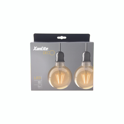 Lot De Ampoules Led D Co Globe G Au Verre Ambr W Lumens