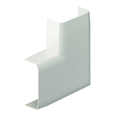 ANGLE PLAT BLANC POUR GOULOTTE QUADRO 45