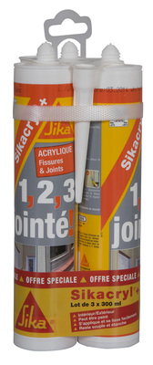 Mastic acrylique FISCHER intérieur / extérieur Chêne clair 300 ml