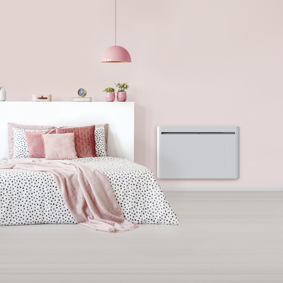 CHAUFELEC Antares Radiateur connecté à inertie fonte horizontal blanc 1500W  - BJN3175TCFS