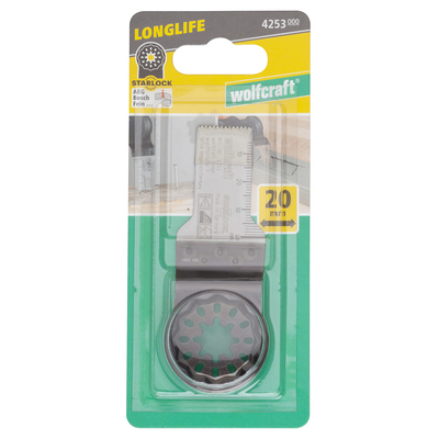 Lame plongeante Expert 20 mm pour outils multifonction WOLFCRAFT, 1326646, Outillage