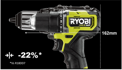 Ryobi - Perceuse-visseuse 18v one plus brushless e-torque - sans batterie  ni chargeur - r18dd5-0 - Distriartisan