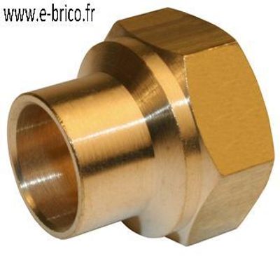 Raccord manchon à souder diamètre 12 mm et à visser femelle 15/21 (1/2)