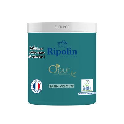 Peinture O'PUR Bleu Pop 75 ml - RIPOLIN