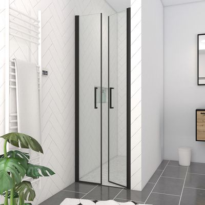 Porte de douche Saloon noir mat 70x200 cm AURLANE