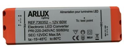Transformateur électronique pour ampoules LED 12V 60W