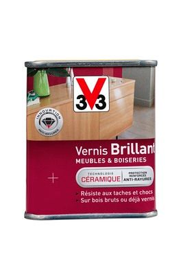 Vernis brillant meubles et boiseries chêne moyen 250 ml V33