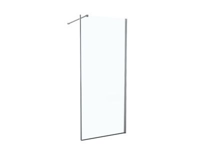 Côté fixe chromé pour porte de douche Seychelles 80 x 190 cm OCEA