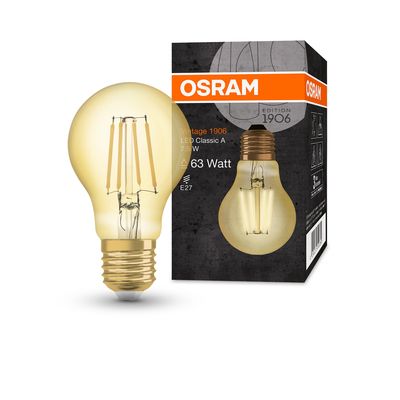 Ampoule LED E27 Vintage 7.5 W=865 lumens blanc chaud OSRAM