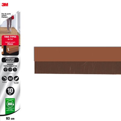 Bas de porte isolant pour tous types de sol Premium marron 3M