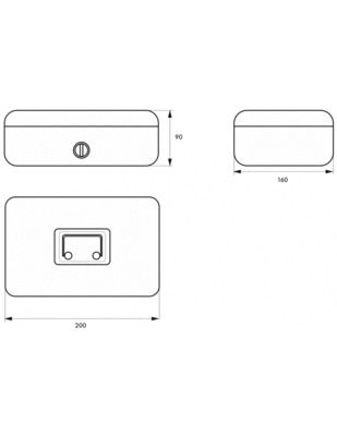 Caisse à monnaie L 200 x l 160 x P 90 mm THIRARD