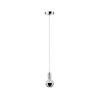 Suspension gris chrome métal IP44 60W E27 LARUS PAULMANN