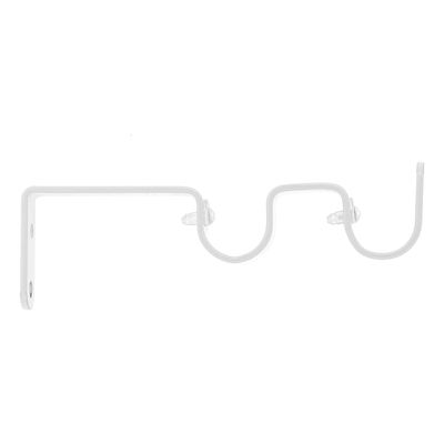 Support ouvert easy fix double longueur 80-130 mm diam 20 mm Finition blanc par 2 - MOBOIS