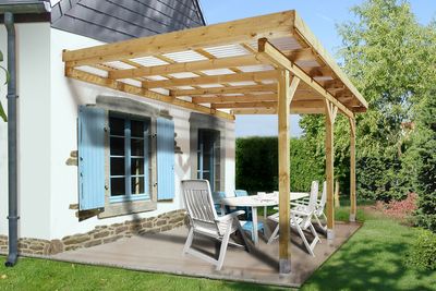 Pergola adossée -  671 Imprégné - 514 x 306 cm Livraison gratuite domicile WEKA