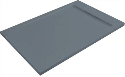 Receveur de douche rectangulaire à poser Islande gris mat 160 x 90 cm