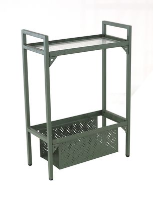 Etagère de balcon modèle 1 en acier vert ALIZE