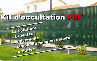 Kit d'occultation vert pour panneau 1,23 x 2,50 m FERRO BULLONI