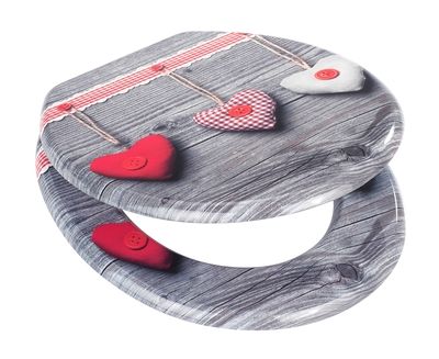 Abattant de WC MDF Bavarian hearts WENKO