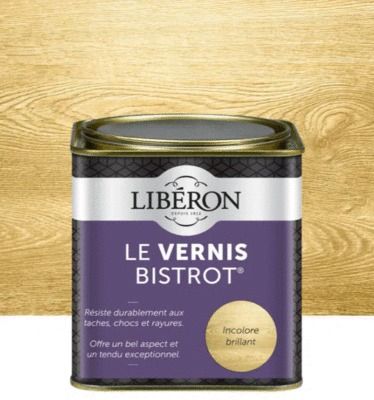 Vernis bistrot incolore satin 500 ml LIBERON